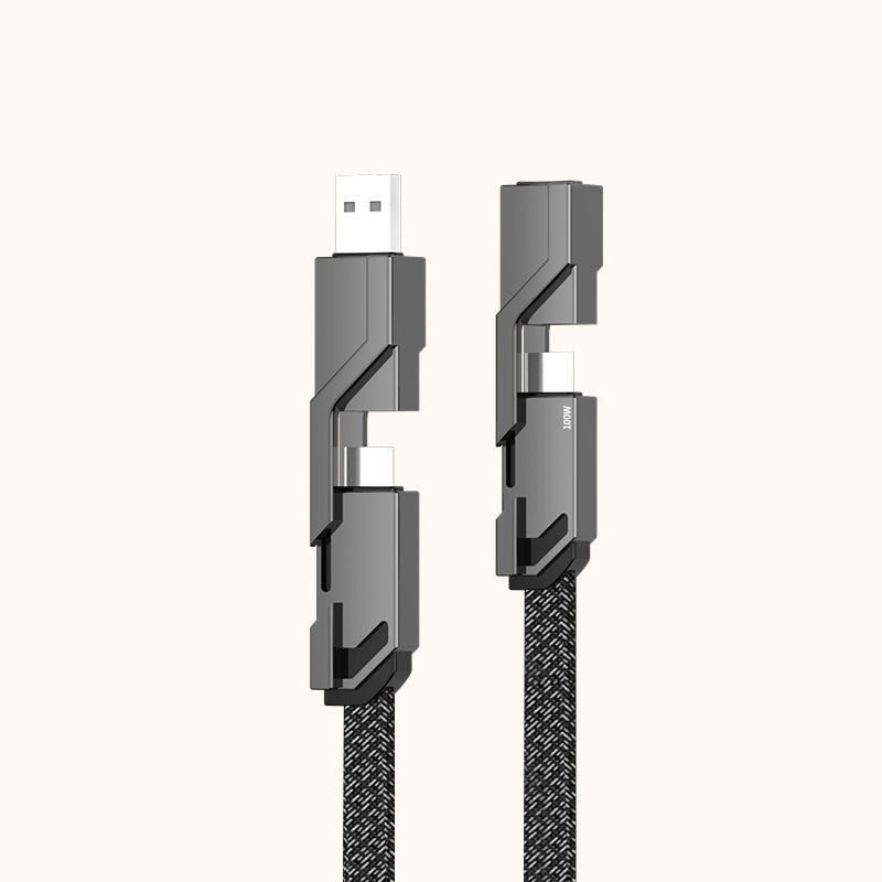 Quadra™ | 4-in-1 geflochtenes Anti-Tangle-Ladekabel