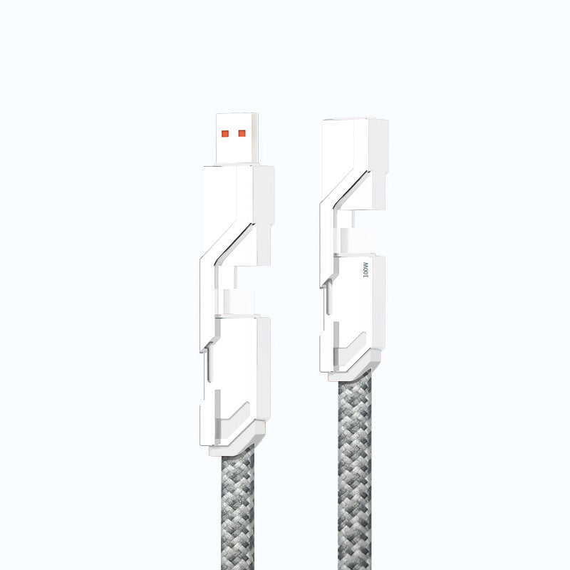 Quadra™ | 4-in-1 geflochtenes Anti-Tangle-Ladekabel