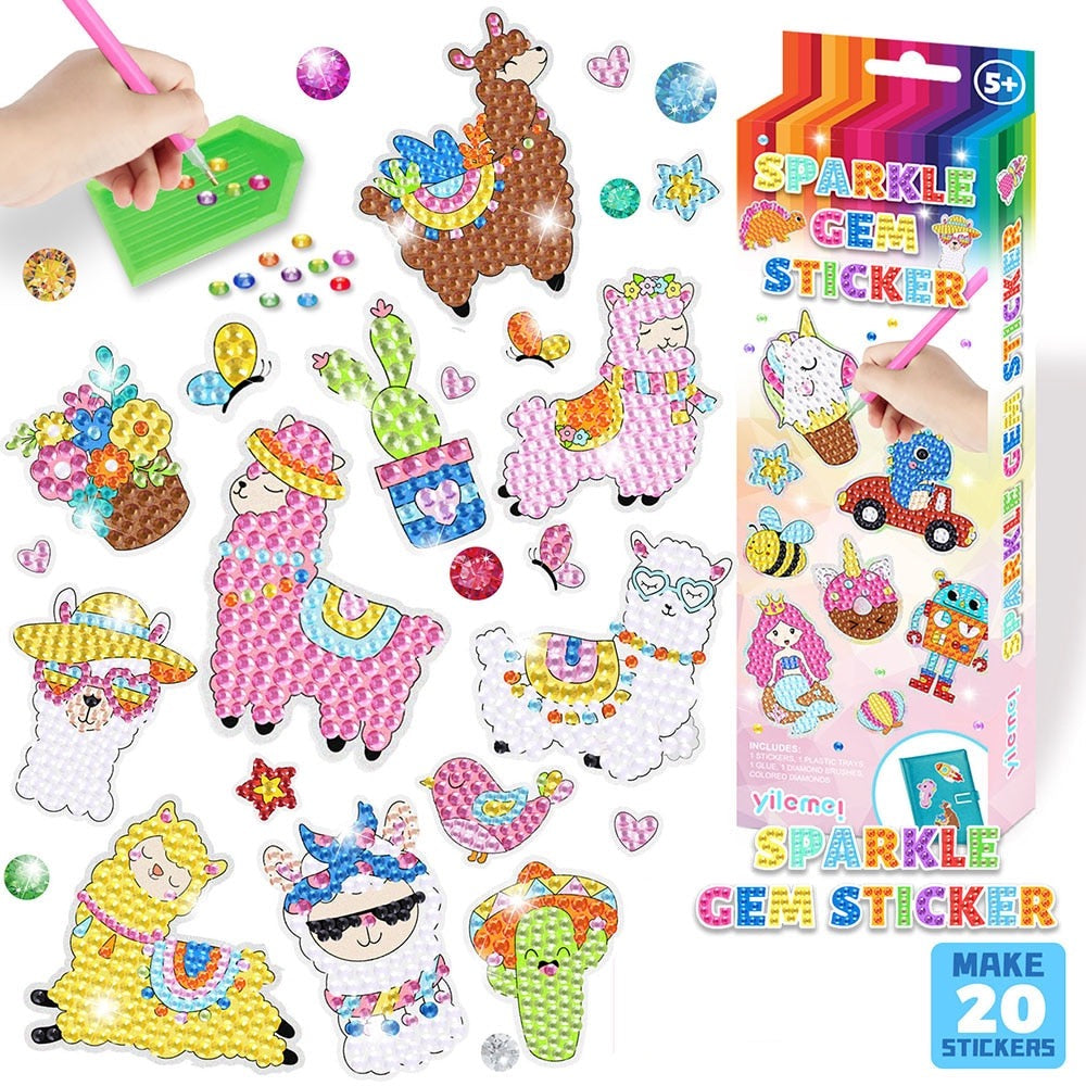 KrystalKids® | SparkArt Diamant Malset – kindgerechtes Basteln & Glitzereffekt