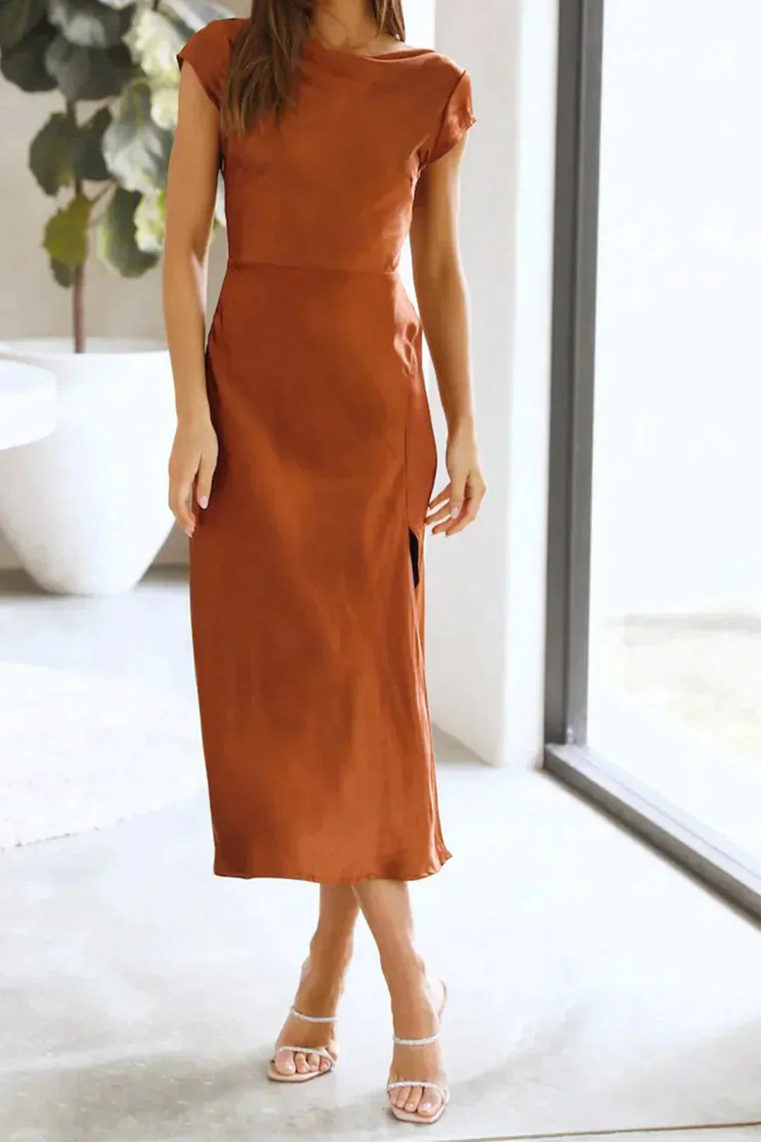 50% RABATT | Kay | Elegantes Slik-Kleid
