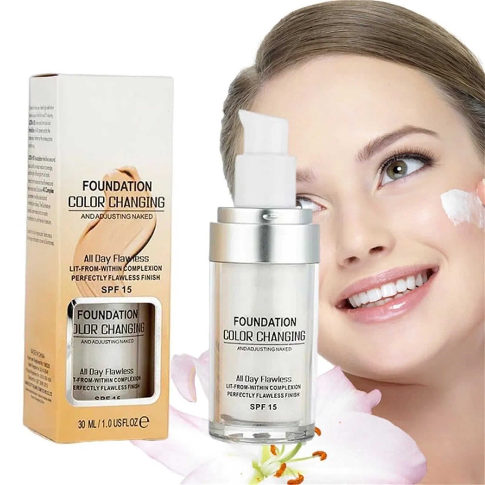 1+1 GRATIS | Concelia™ | Farbwechselnde Foundation für makellose Haut