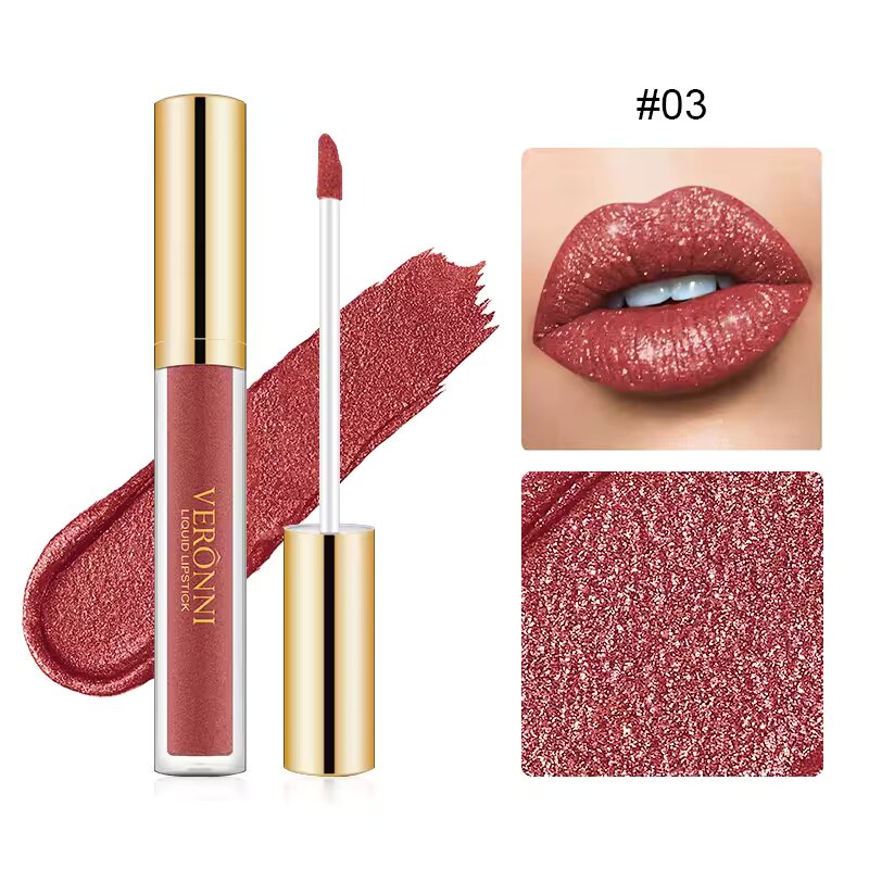 1+1 GRATIS | DiamondShine™ | Flüssiger Lippenstift Intensive Farbe, Mirror Gloss