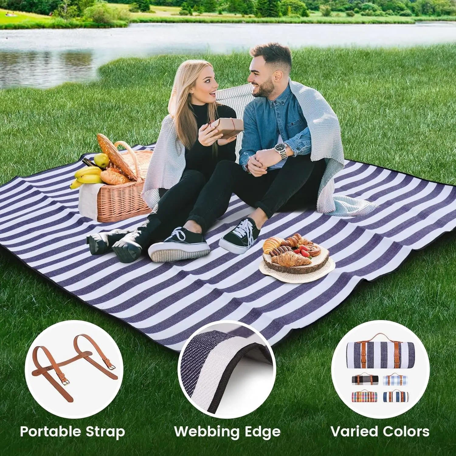 SunNest™ | Picnic Blanket Extra Large Wasserdicht & Sandabweisend
