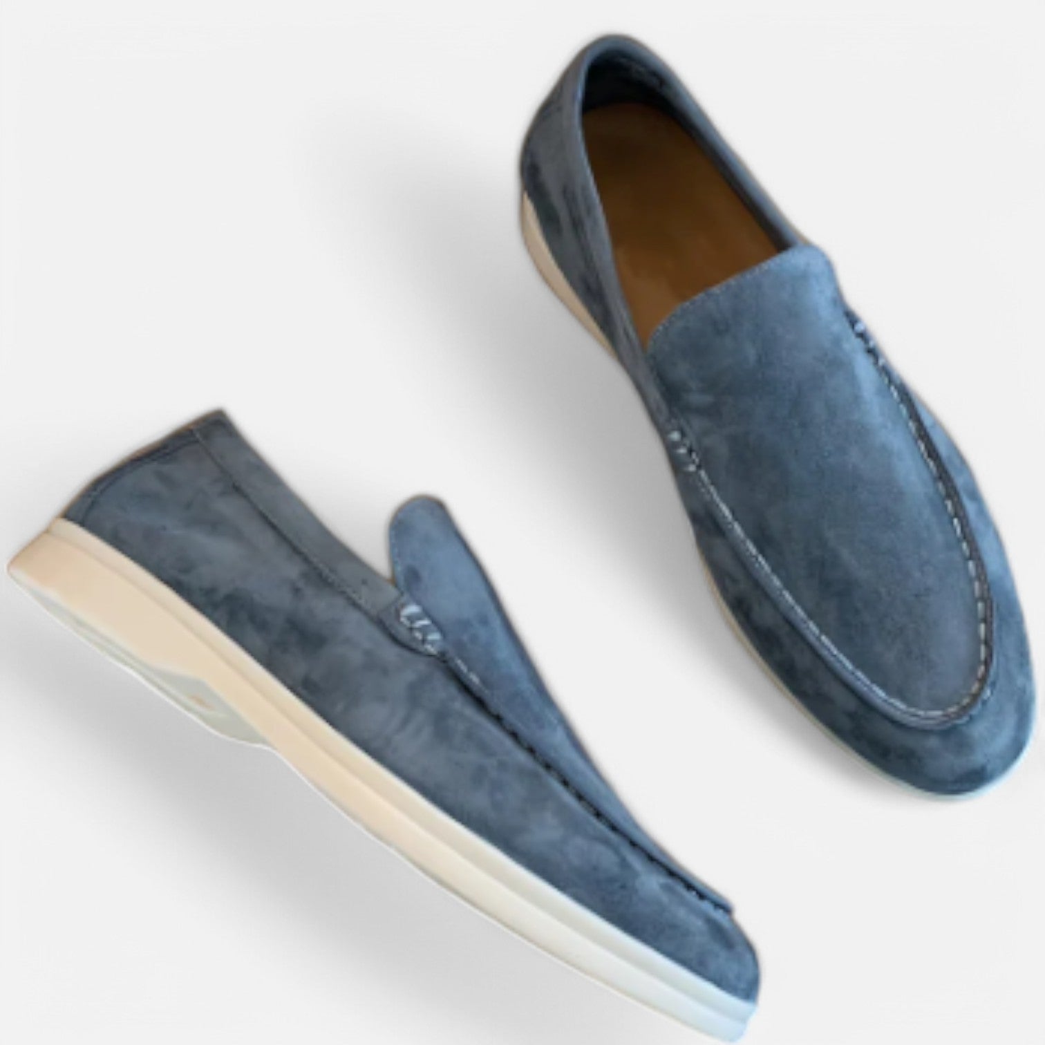 Old Money Suede Slip-On Loafers for Men