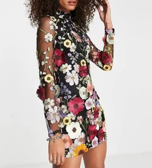Dolores® | Romantisches Kleid mit Blumenstickerei