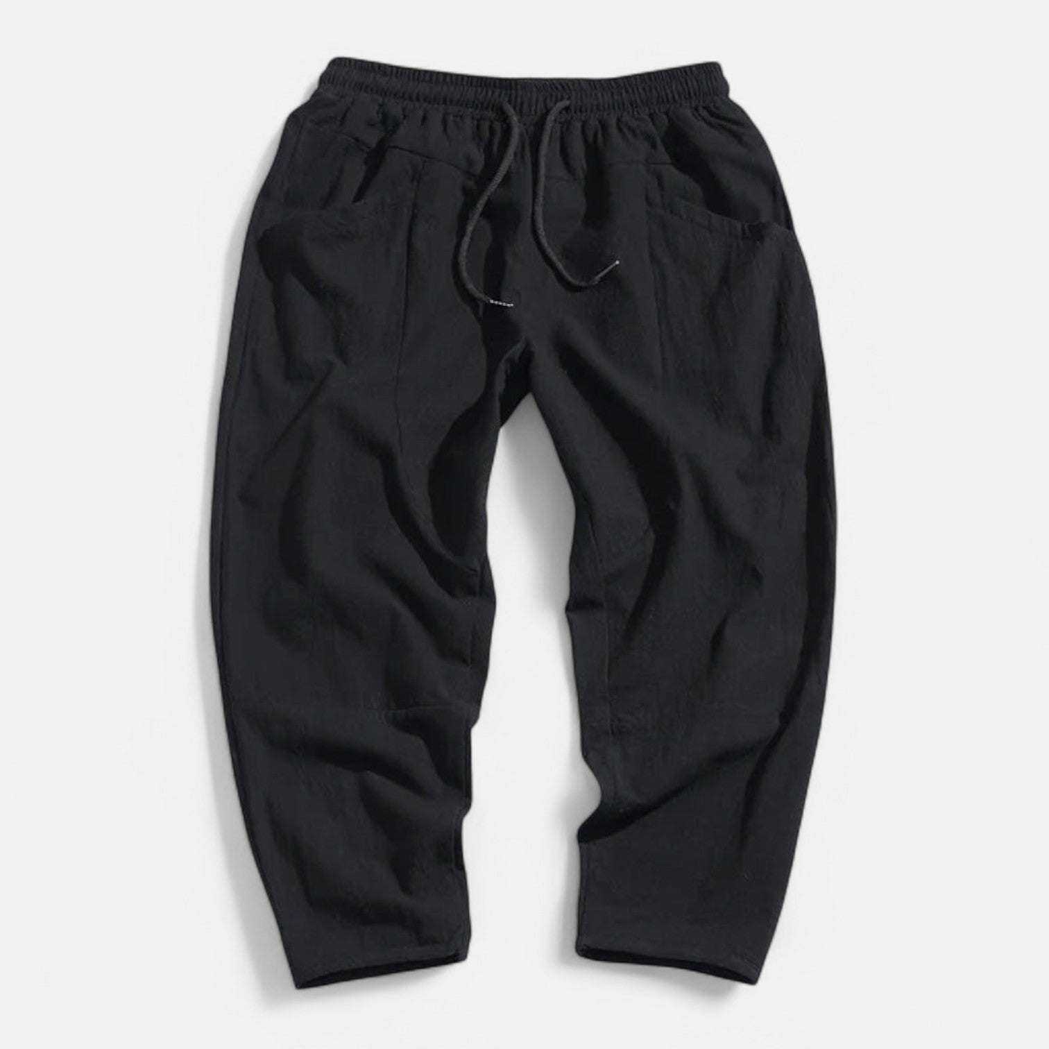 Men's Cropped Cotton Pants – Urban Precision, Tailored Versatility