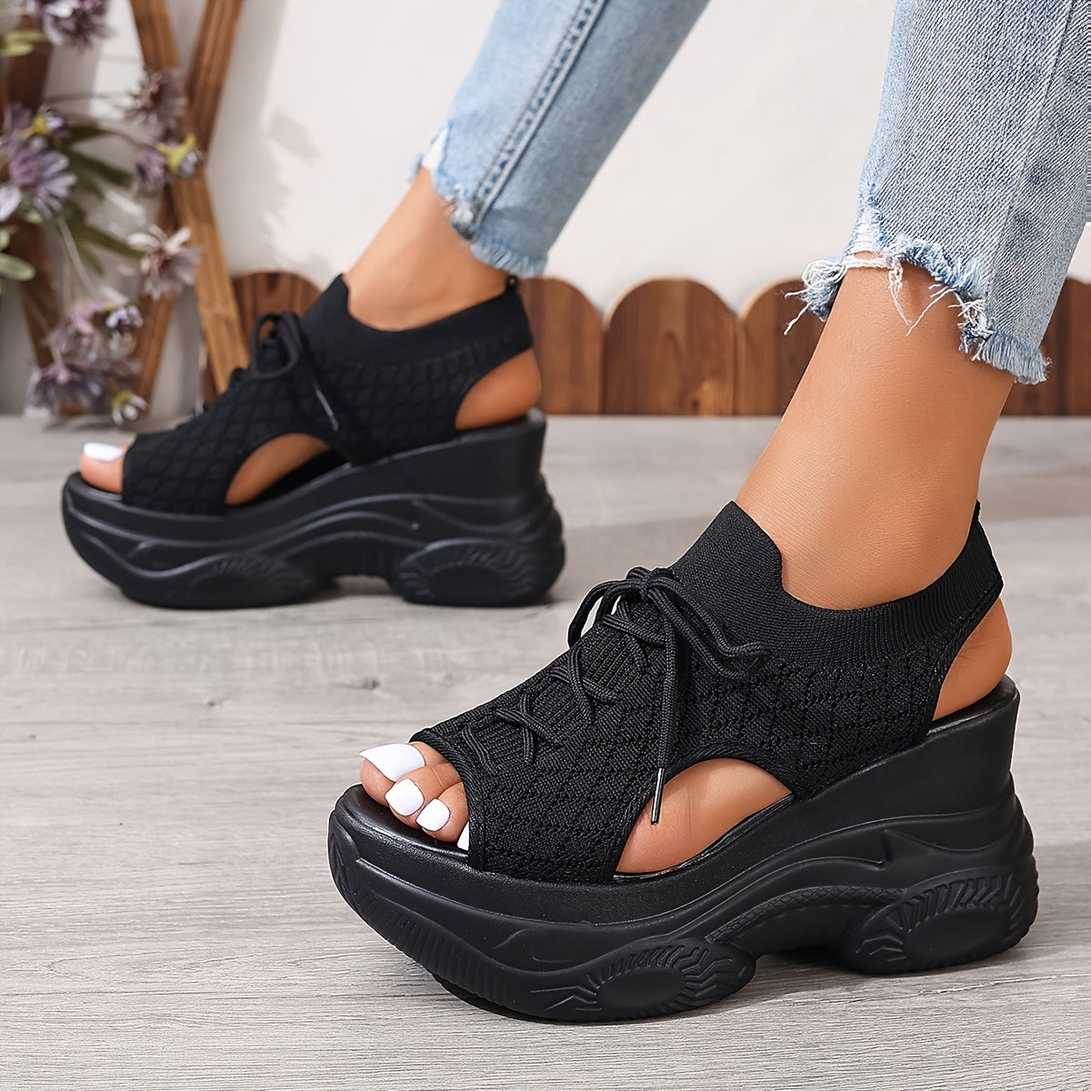 Solevista® | Elegante Damen Plateau Sandalen