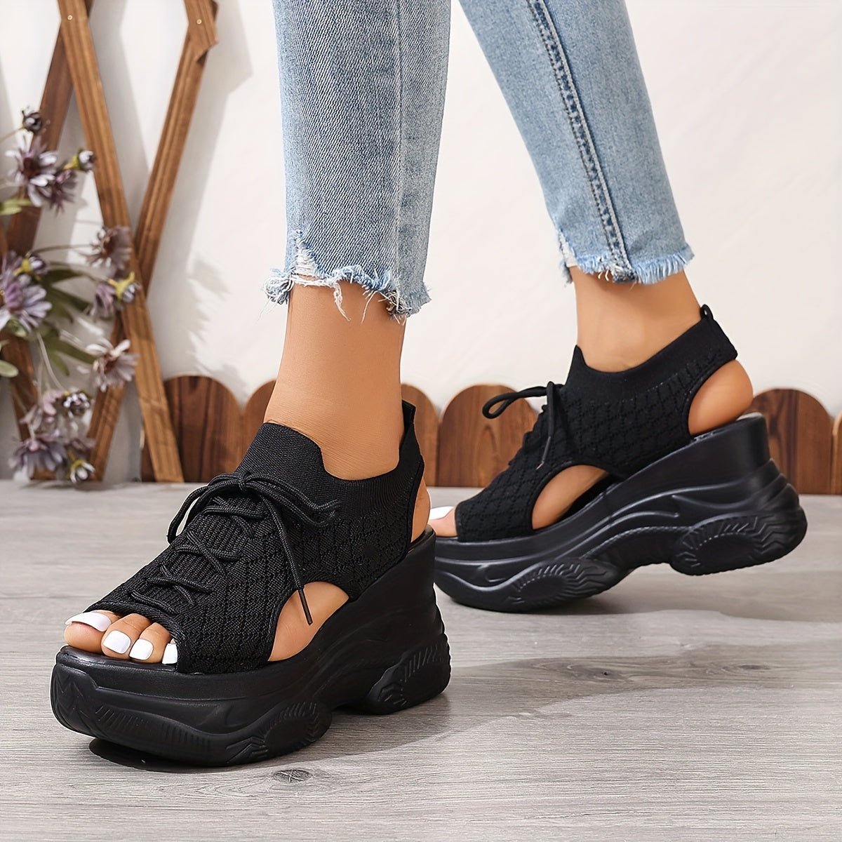 Solevista® | Elegante Damen Plateau Sandalen