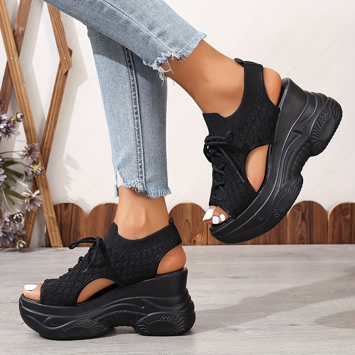 Solevista® | Elegante Damen Plateau Sandalen