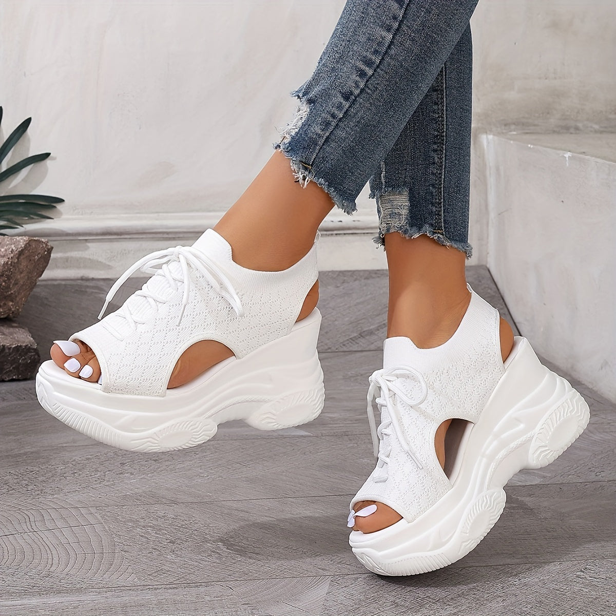 Solevista® | Elegante Damen Plateau Sandalen
