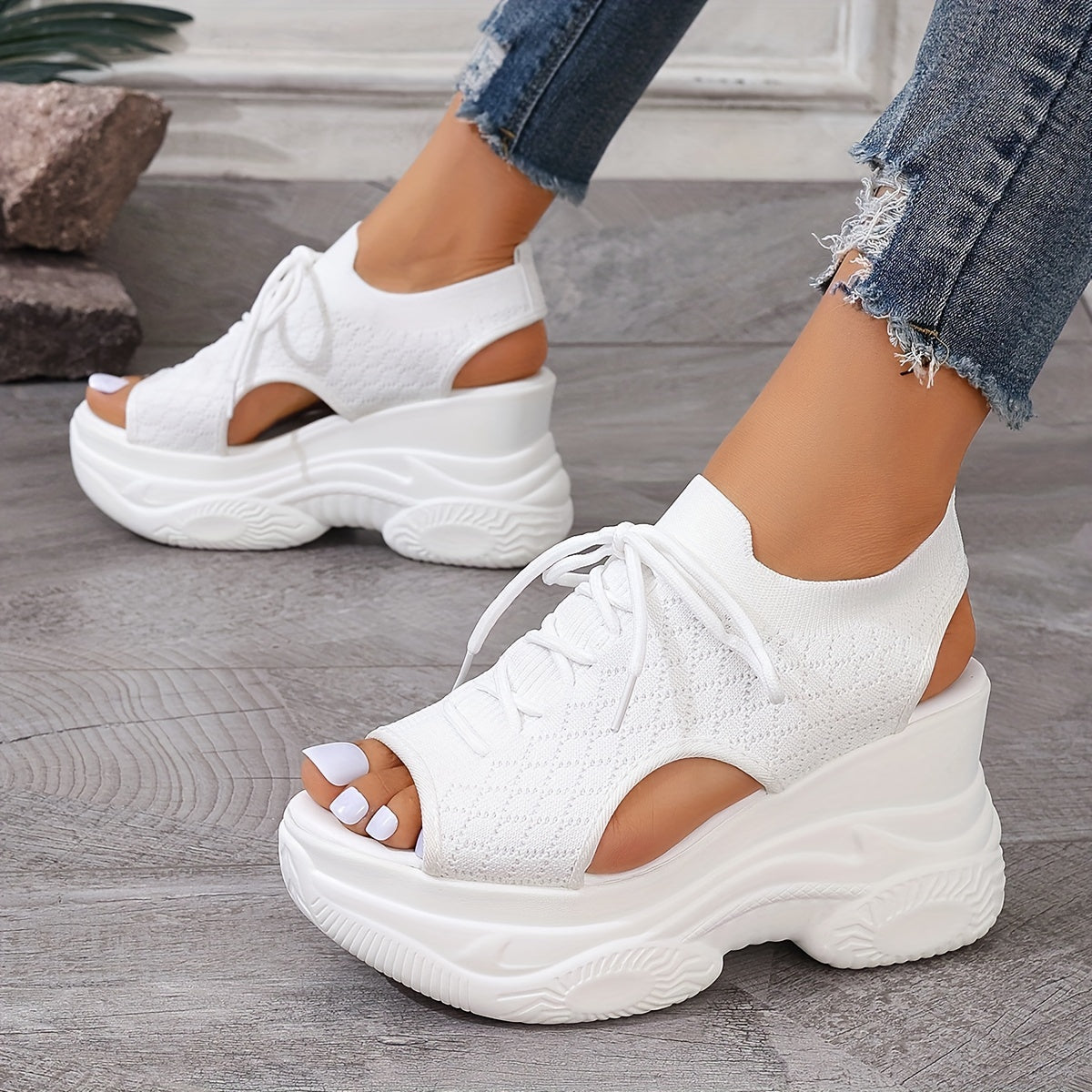 Solevista® | Elegante Damen Plateau Sandalen