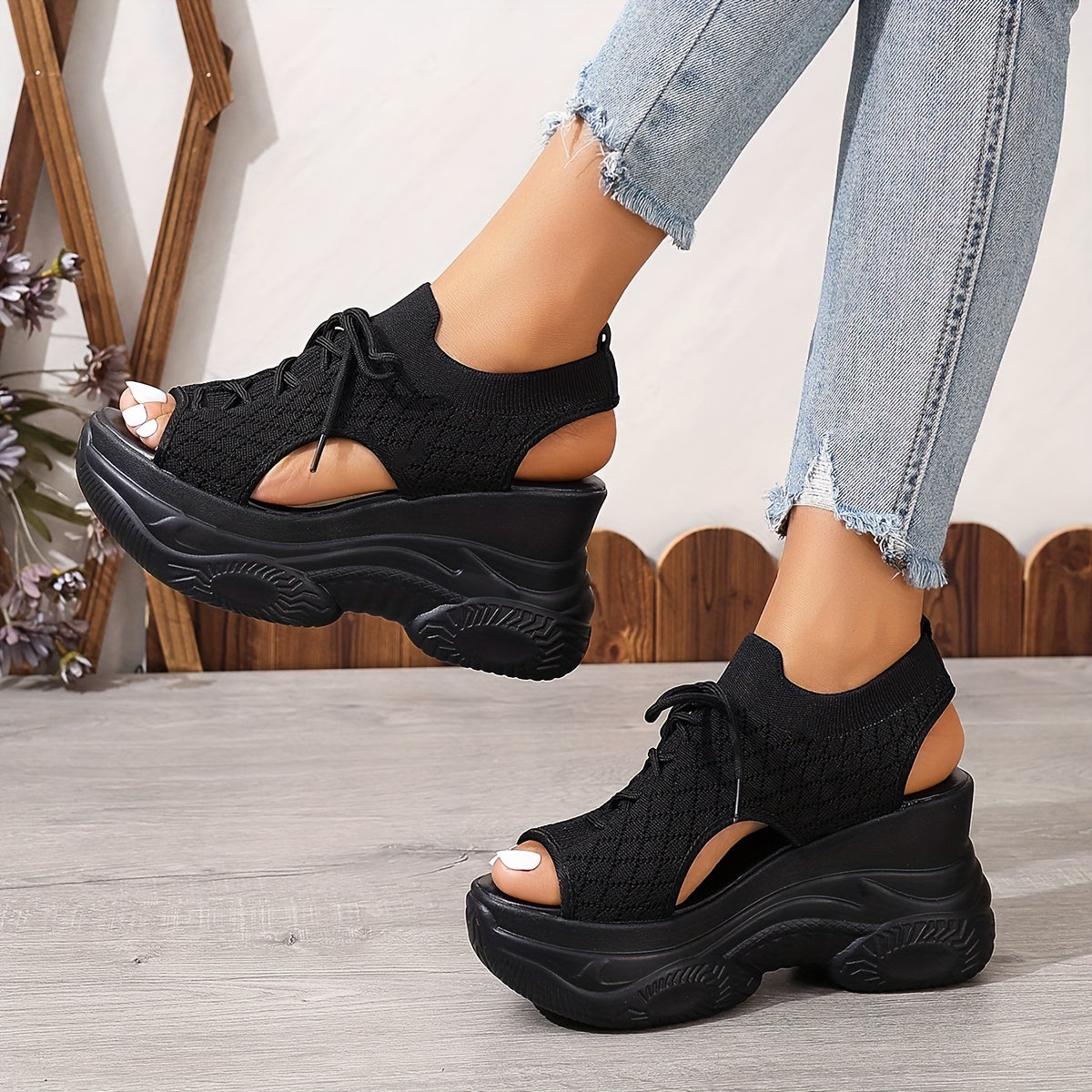 Solevista® | Elegante Damen Plateau Sandalen