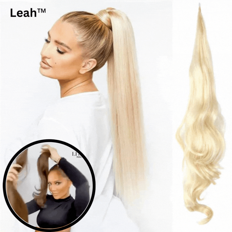 1+1 GRATIS | Leah™ - Doppelt geflochtener Pferdeschwanz für volle