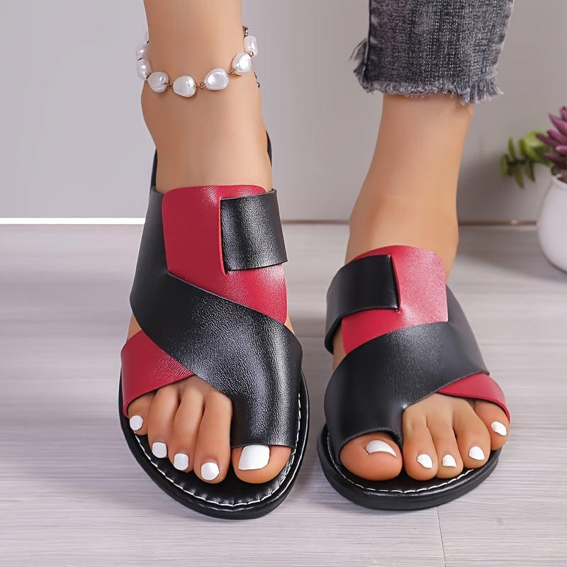 SummerEase™ | Trendige Kunstleder Sandalen Damen