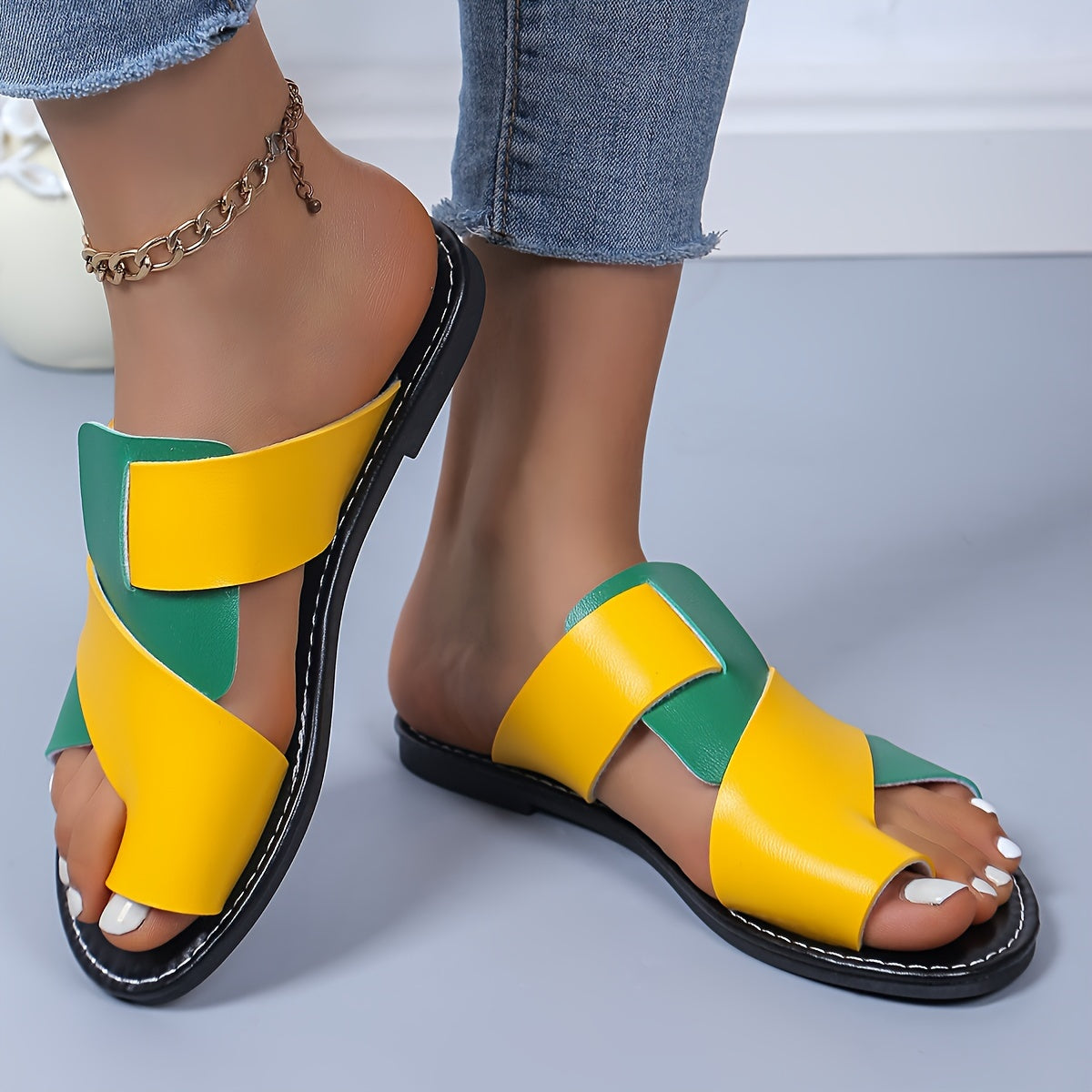SummerEase™ | Trendige Kunstleder Sandalen Damen