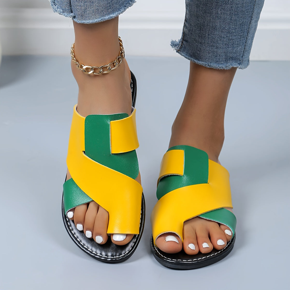 SummerEase™ | Trendige Kunstleder Sandalen Damen