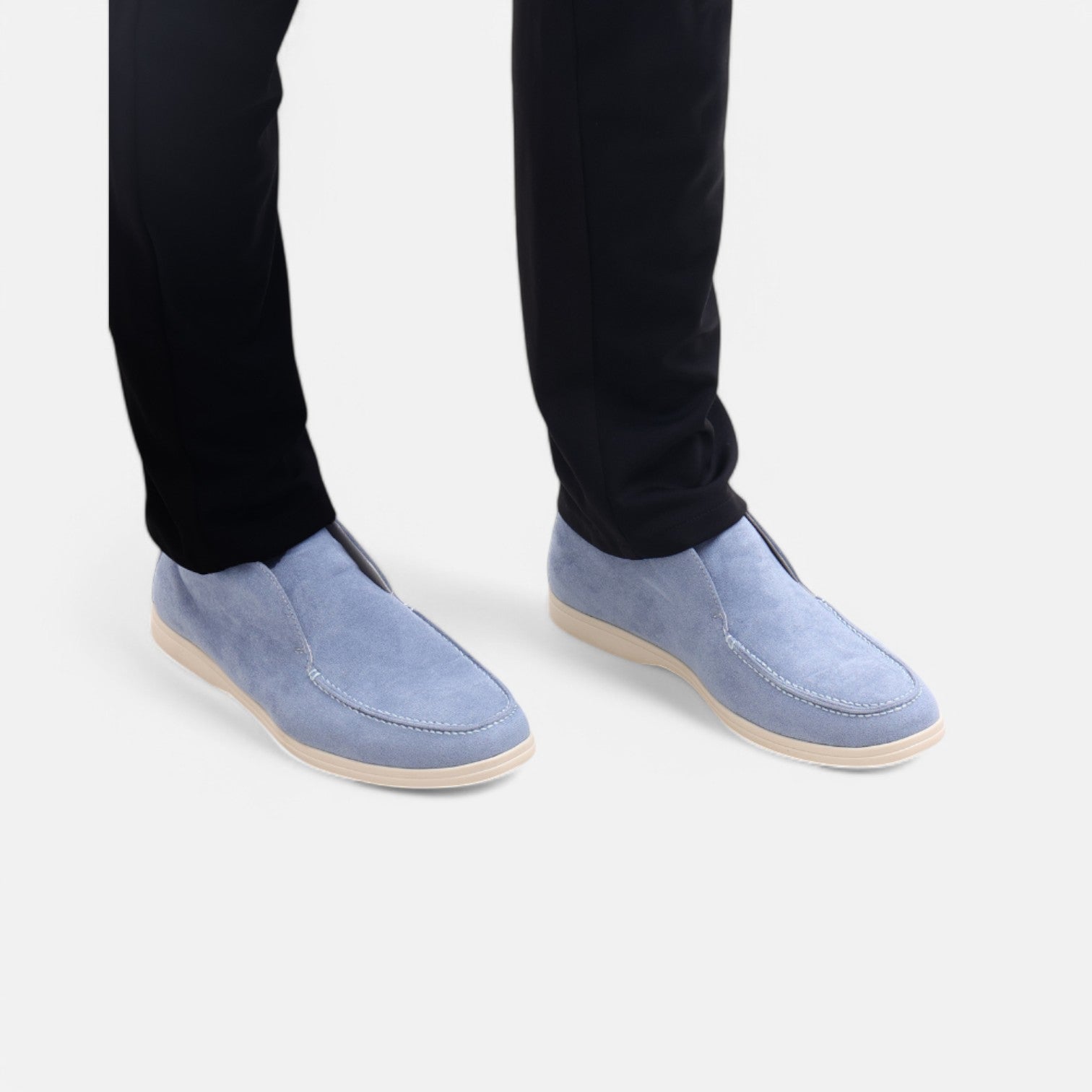 High-Top Suede Loafers – Classic Luxury for Men