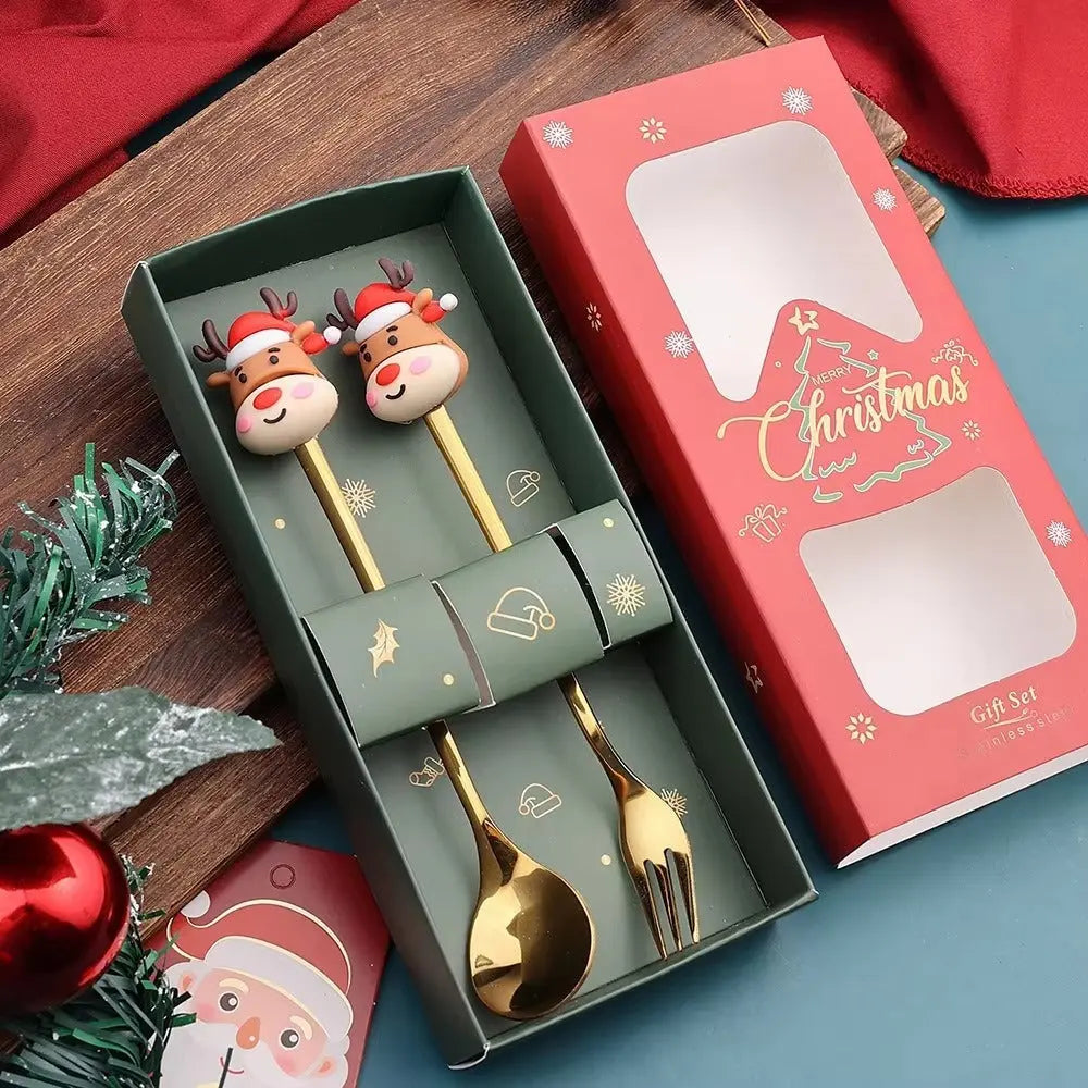 FestivePlates®| Weihnachtsgeschirr – hochwertiges Edelstahl-Set mit Design