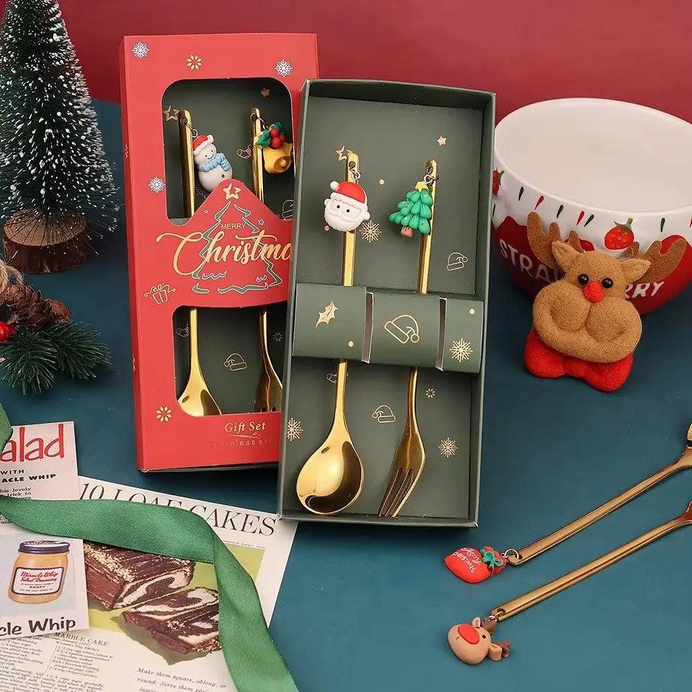 FestivePlates®| Weihnachtsgeschirr – hochwertiges Edelstahl-Set mit Design