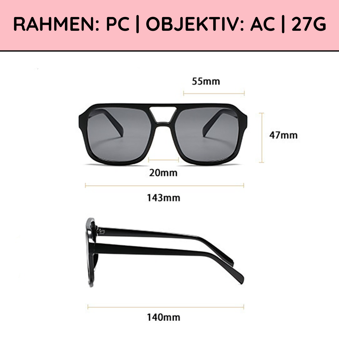 OceanBreeze | Quadratische Candy-Sonnenbrille