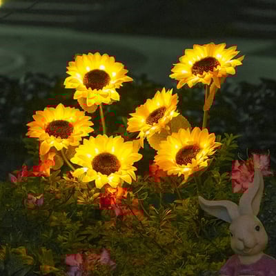 SunflowerGlow® | Sonnenblumen-Solarlicht – einfache Installation, stimmungsvolles Licht