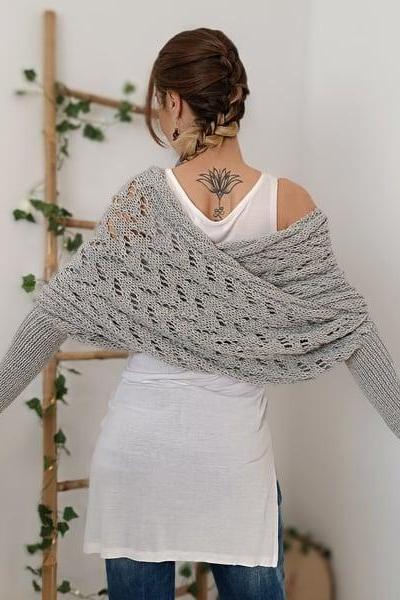 Zenina® | Doppelten Ärmeln Shawl Schal