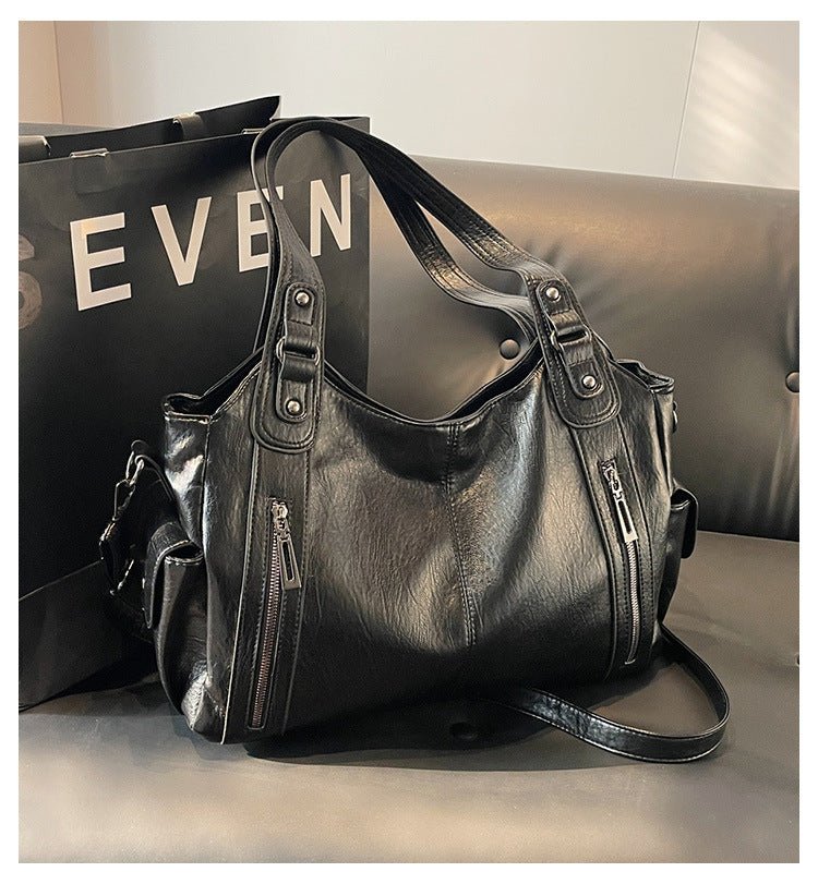 Aviana | Klassische Vintage-Lederhandtasche
