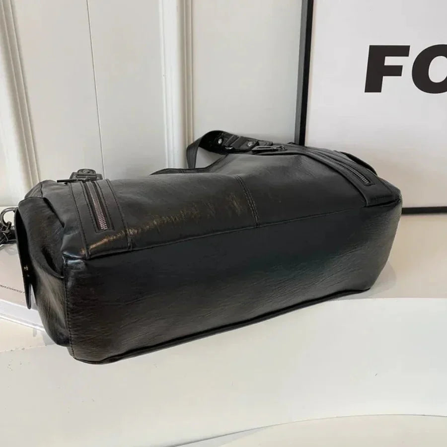 Aviana | Klassische Vintage-Lederhandtasche
