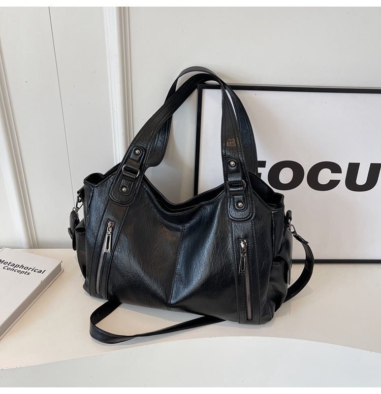 Aviana | Klassische Vintage-Lederhandtasche