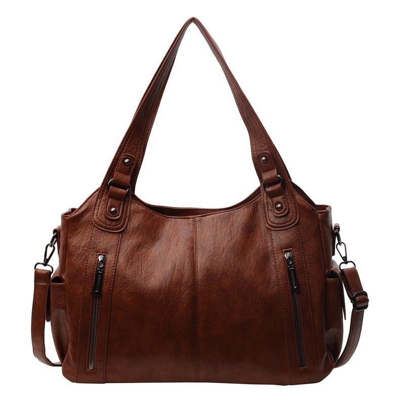 Aviana | Klassische Vintage-Lederhandtasche