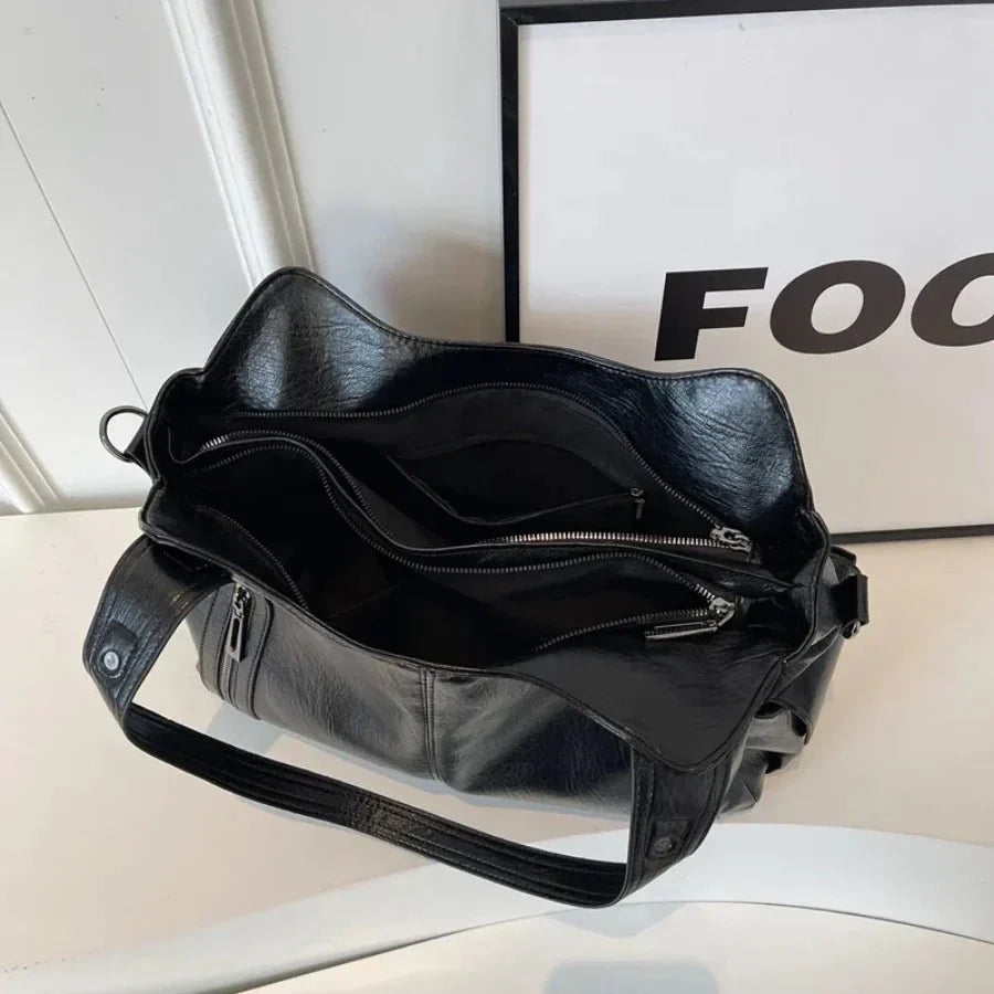 Aviana | Klassische Vintage-Lederhandtasche