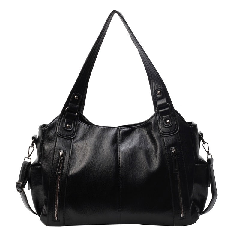 Aviana | Klassische Vintage-Lederhandtasche