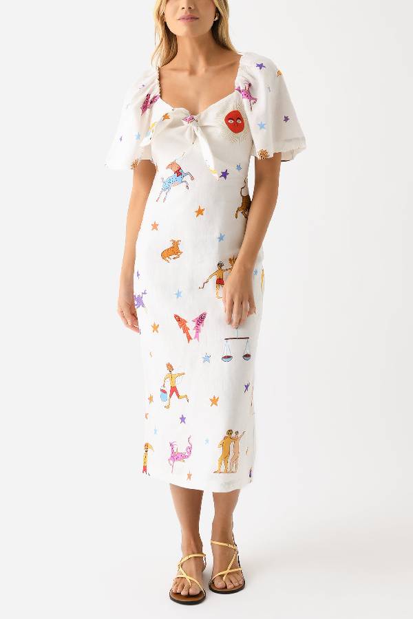 Rustelle™ | Herbstliches Maxikleid mit Muster