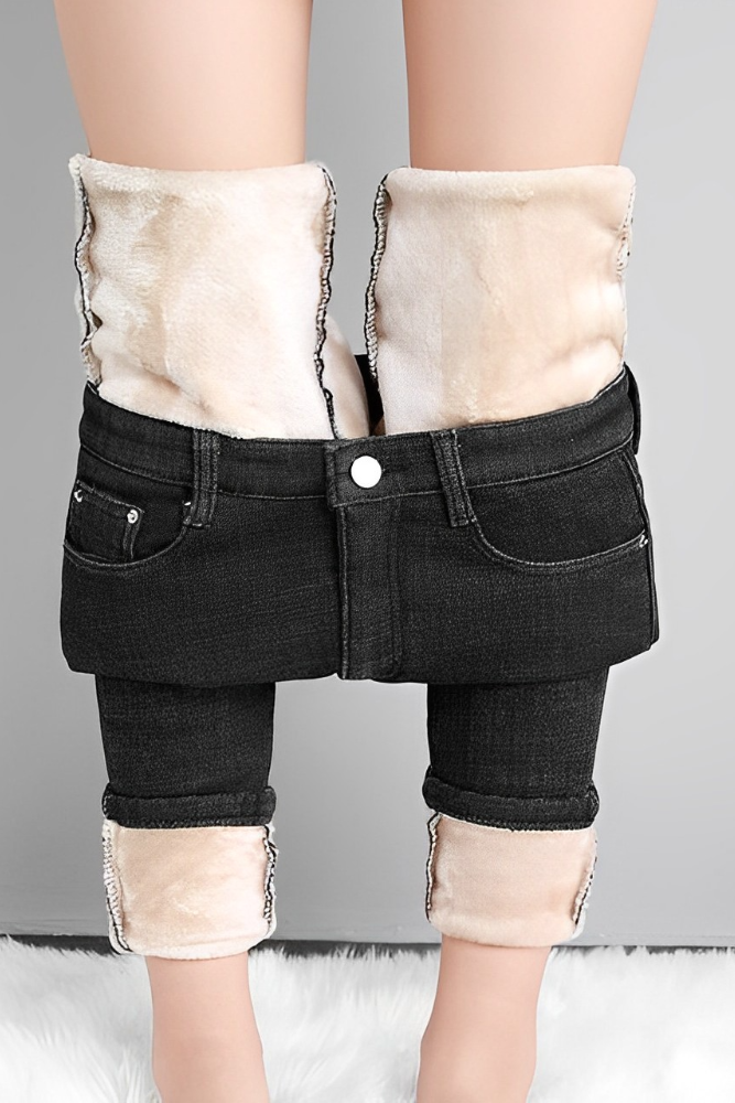 HaltenWarm™ Dehnbare Warme Fleece-Jeans