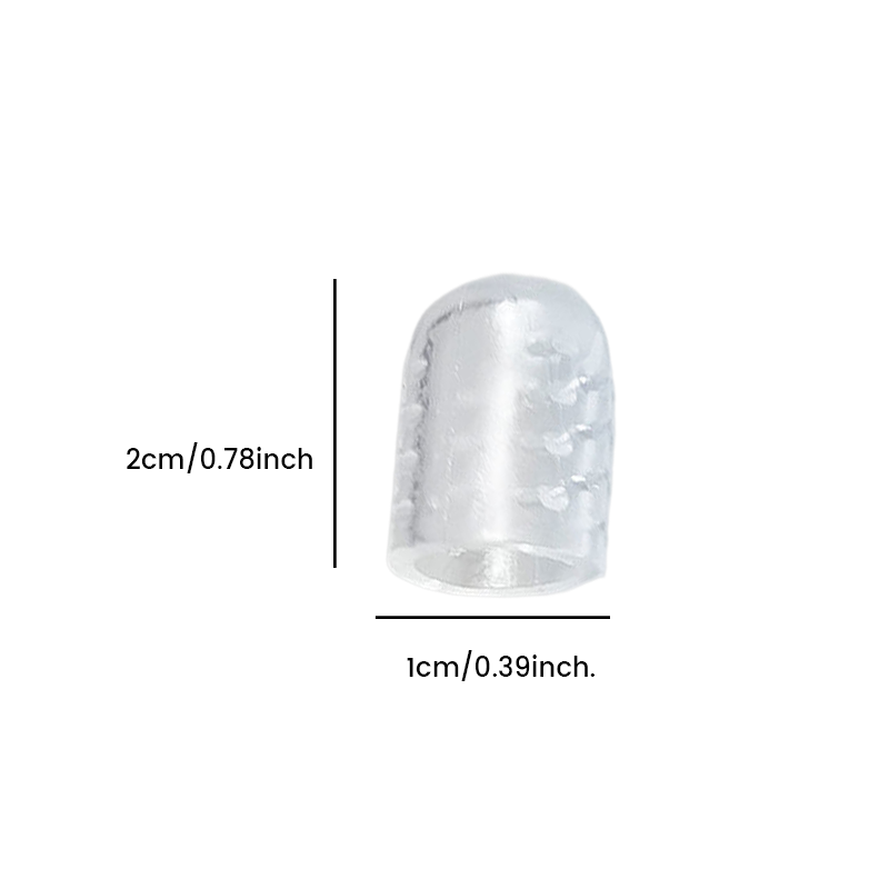 Silikon Zehenschutz Kappe transparent, weicher Zehenschutz für Blasen, Hühneraugen und Druckstellen, Fußpflege Gel Pad für Damen und Herren