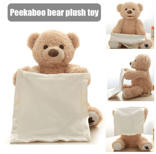 CuddleBear® | Kuschel-Bär mit Decke – interaktives Peek-a-Boo Spielzeug