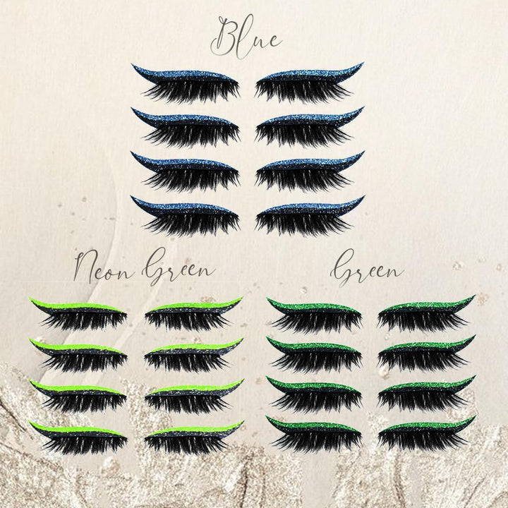 1+1 GRATIS | Twinkra™ | Wiederverwendbare Glitter Eyeliner Wimpernaufkleber