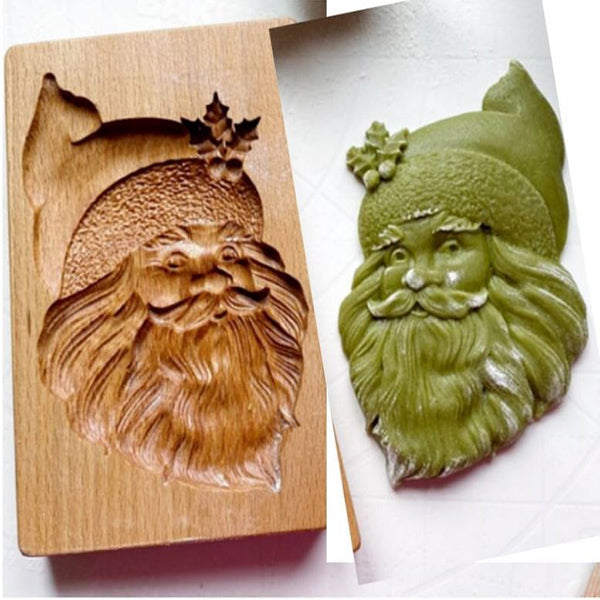 BakeCarve® | PressForm Embossing Cookie Cutter – Engraved Wooden Molds for Pastries