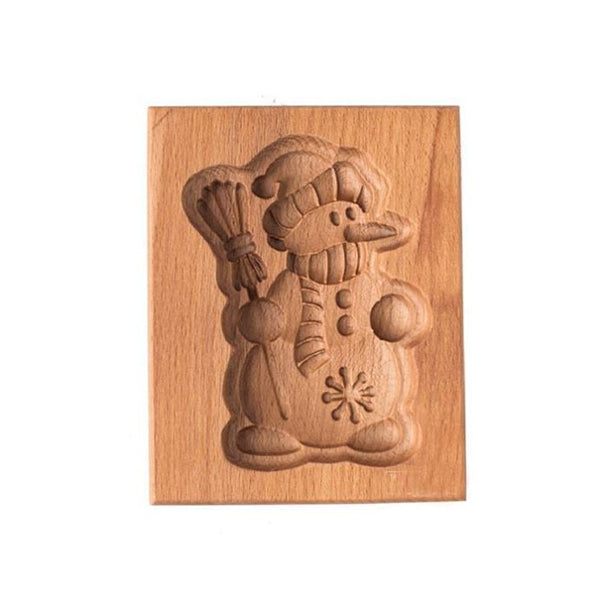 BakeCarve® | PressForm Embossing Cookie Cutter – Engraved Wooden Molds for Pastries