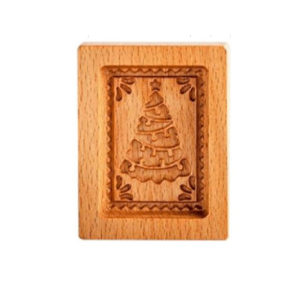BakeCarve® | PressForm Embossing Cookie Cutter – Engraved Wooden Molds for Pastries