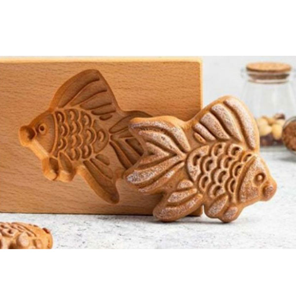 BakeCarve® | PressForm Embossing Cookie Cutter – Engraved Wooden Molds for Pastries