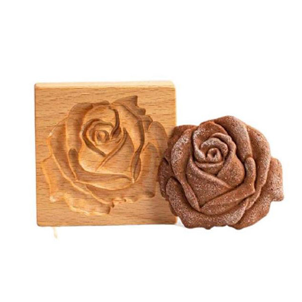 BakeCarve® | PressForm Embossing Cookie Cutter – Engraved Wooden Molds for Pastries