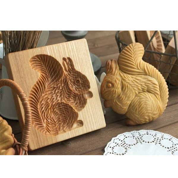 BakeCarve® | PressForm Embossing Cookie Cutter – Engraved Wooden Molds for Pastries