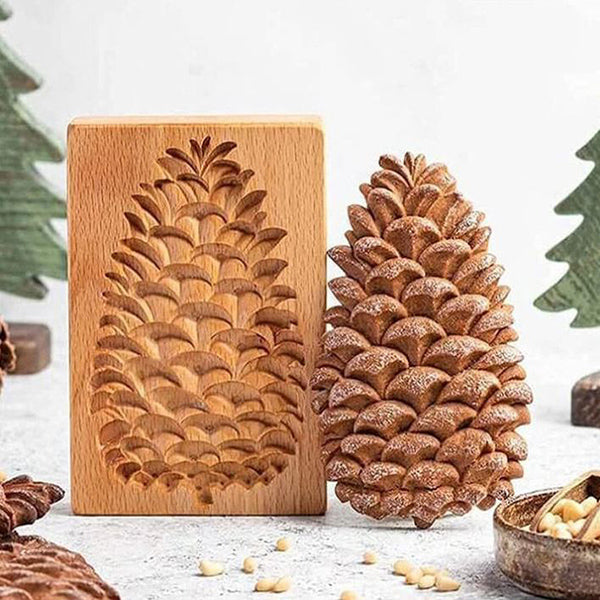 BakeCarve® | PressForm Embossing Cookie Cutter – Engraved Wooden Molds for Pastries