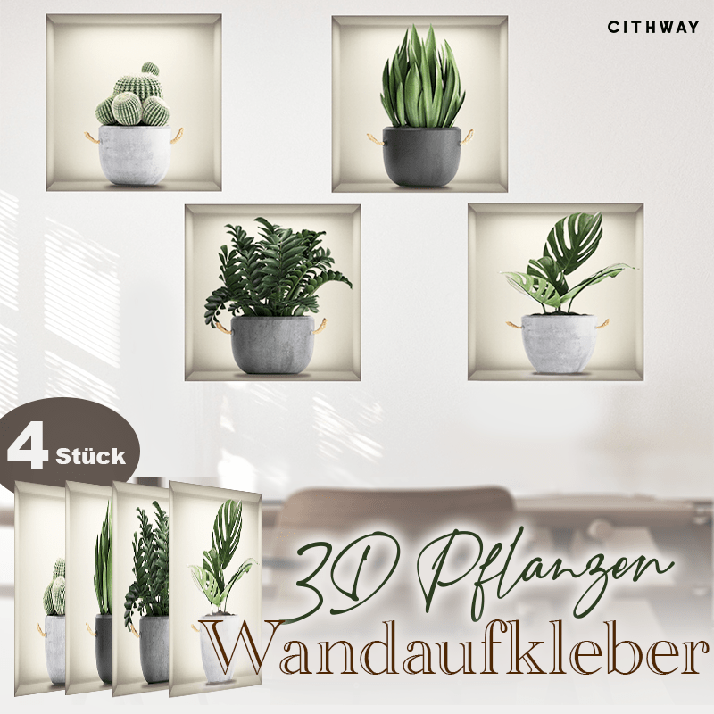 1+1 GRATIS | 3D Pflanzen™ - Bringen Sie lebendige Natur an Ihre Wände