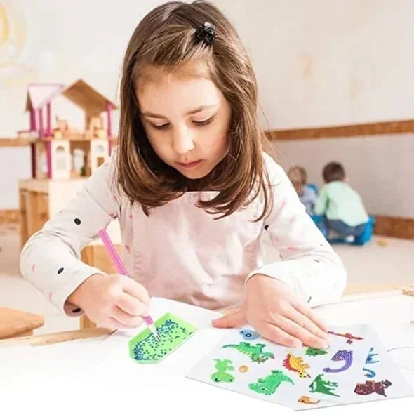 KrystalKids® | SparkArt Diamant Malset – kindgerechtes Basteln & Glitzereffekt