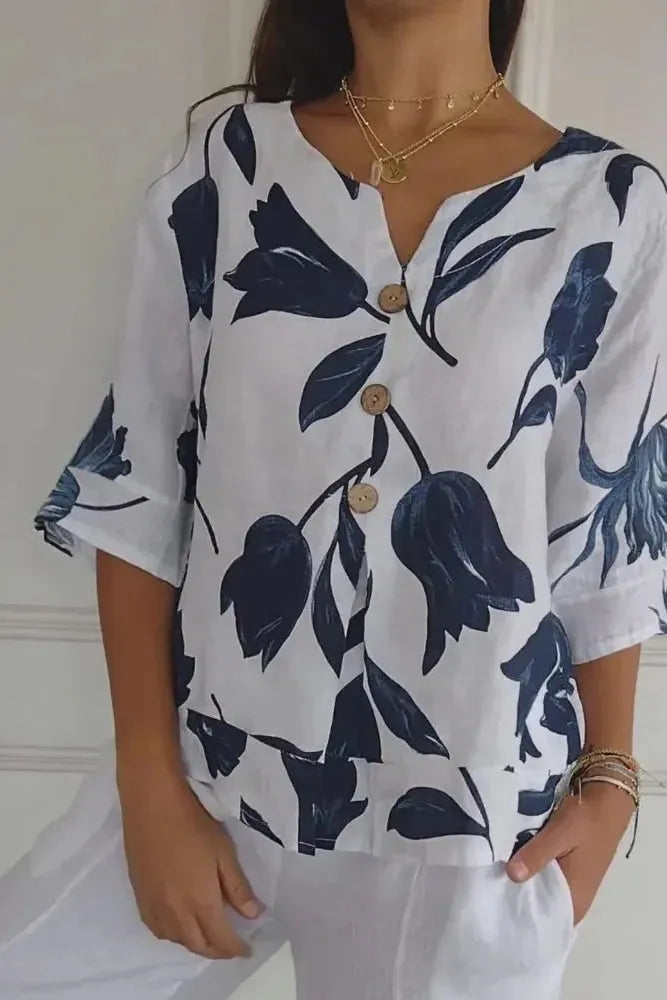 Franchesca™ - V-Ausschnitt Shirt für Frauen