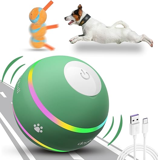 FetchMotion | Interaktives Ballspielzeug für Hunde | Automatisch Rollender & Springender Ball