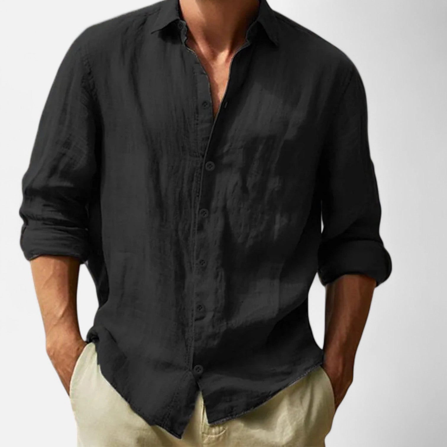 Men's Cotton-Linen Shirt – Lightweight Comfort, Casual and Timeless Elegance