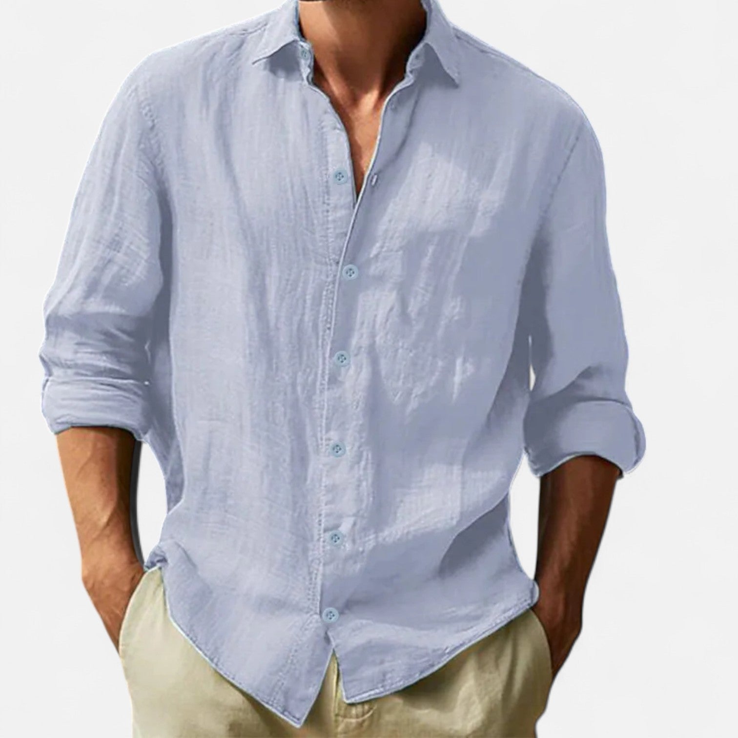 Men's Cotton-Linen Shirt – Lightweight Comfort, Casual and Timeless Elegance